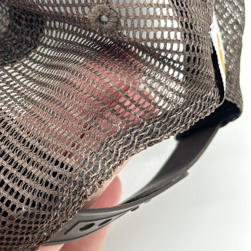 CARHARTT Embroidered Brown SnapBack Trucker Hat‎